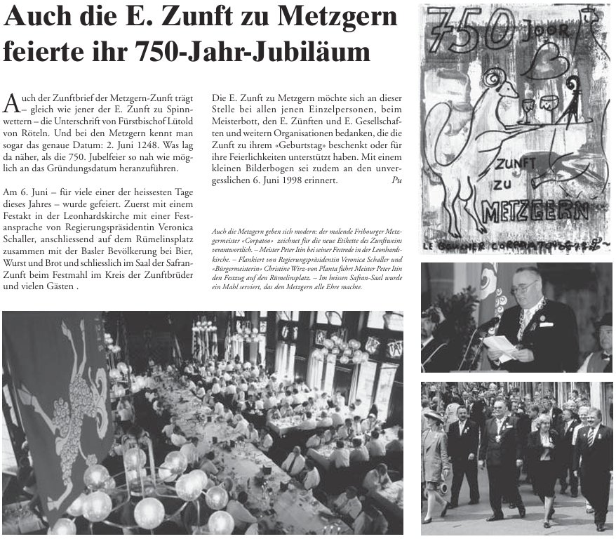 750 Jahre Zunft